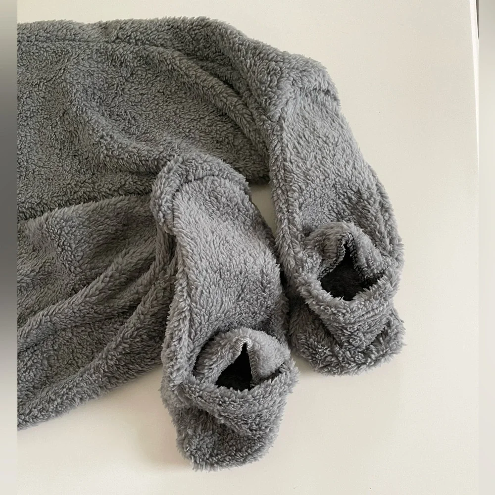 Cozy & Soft Dark Gray Women’s Knee High Leg Warmer Socks (7/7.5)